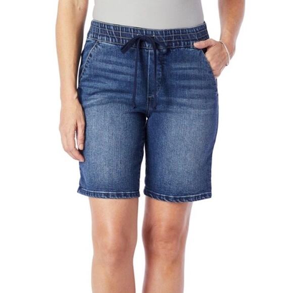 Democracy Ab Technology High Rise Denim Shorts 8 NWT - Picture 2 of 9